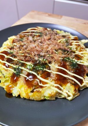 ふわふわ☆あまーい！キャベツのお好み焼き-レシピのメイン写真