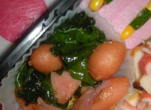弁当おかず☆ほうれん草とウインナーいため-レシピのメイン写真