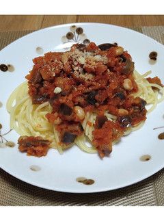 茄子と大豆のボロネーゼ風-レシピのメイン写真
