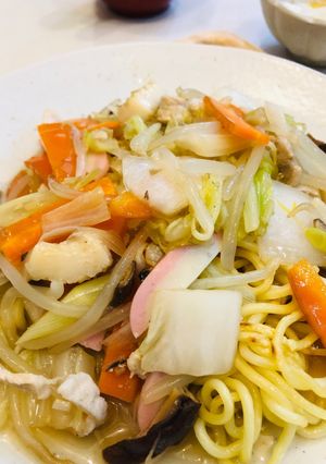 野菜たっぷり和風あんかけ皿うどん-レシピのメイン写真