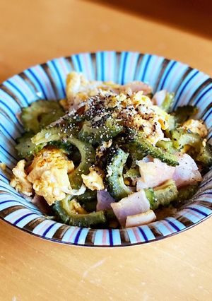 ゴーヤとベーコンと玉子-レシピのメイン写真