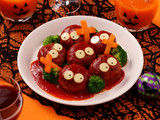 ハロウィン☆びっくりおばけハンバーグ