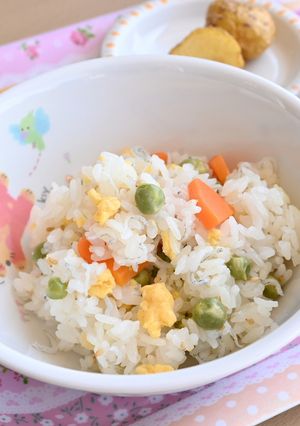 彩り豆ごはん（こども園・保育園給食）-レシピのメイン写真