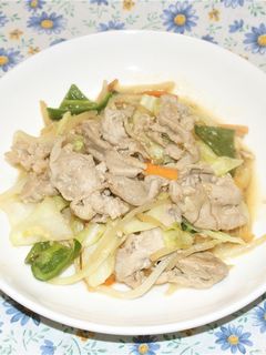 豚小間と野菜の味噌塩麹炒め-レシピのメイン写真