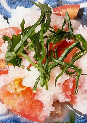 簡単トマトのおろし和え-レシピのメイン写真