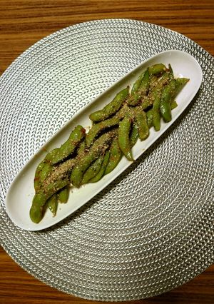 ヨウサマの減塩枝豆のペペロンチーノ-レシピのメイン写真