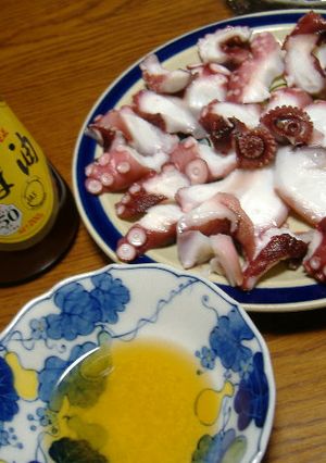 ♪　～タコの刺身で生レバー風～　♪ゴマ油-レシピのメイン写真