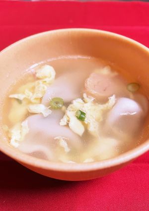 乾燥帆立の貝柱と水餃子のスープ-レシピのメイン写真