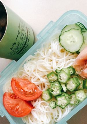 冷やしそうめん弁当-レシピのメイン写真