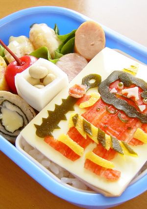 節分☆赤鬼お弁当（キャラ弁）-レシピのメイン写真