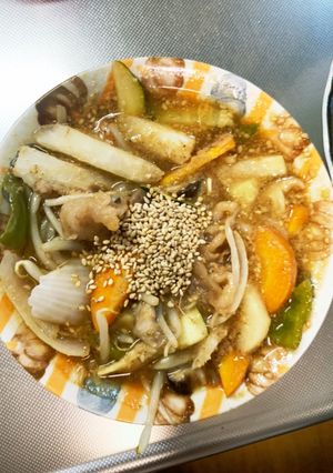 全てレンジもやし入甘辛wソース味甘酢酢豚-レシピのメイン写真