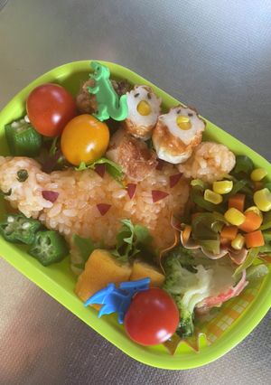 夏休みのお弁当⑨アンキロサウルス-レシピのメイン写真