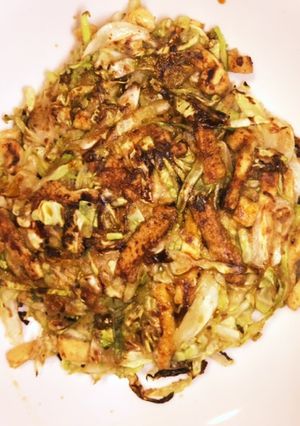 スーパー大麦粉でキャベツ焼き-レシピのメイン写真