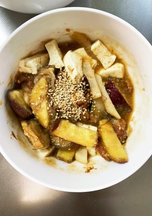 肉無ほんのりシーフード梅パスタ味春雨炒煮-レシピのメイン写真