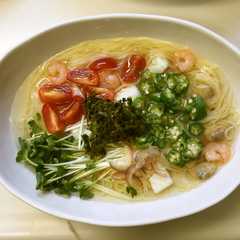 รูปของ 和風の海鮮スープパスタ