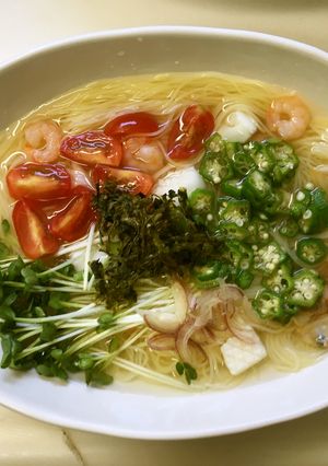 和風の海鮮スープパスタ-レシピのメイン写真