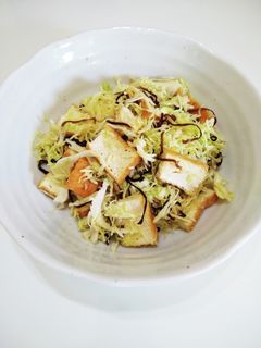 キャベツと厚揚げの塩昆布和え-レシピのメイン写真