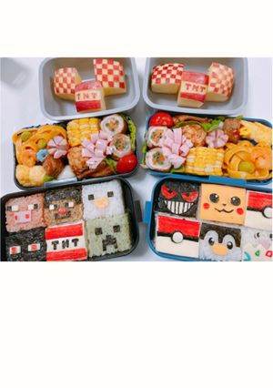 ポケモン マイクラ キャラ弁-レシピのメイン写真