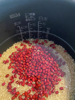 小豆入り玄米ごはん 炊飯器利用-レシピのメイン写真