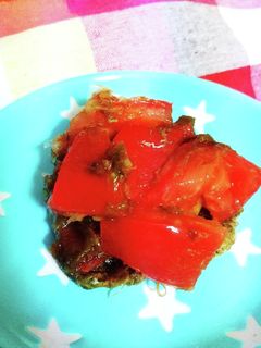 トマトのとろろ昆布和え-レシピのメイン写真