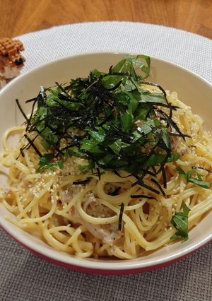 ツナマヨみょうがパスタ-レシピのメイン写真