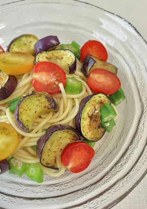 夏野菜の冷製パスタ♪-レシピのメイン写真