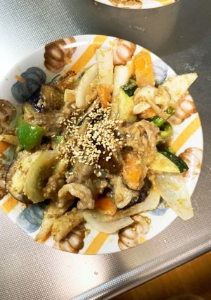 濃厚ごまガーリック味豚こま大根青椒肉絲風-レシピのメイン写真