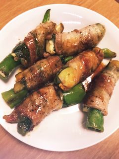 茄子と万願寺とうがらしの豚バラ巻き-レシピのメイン写真