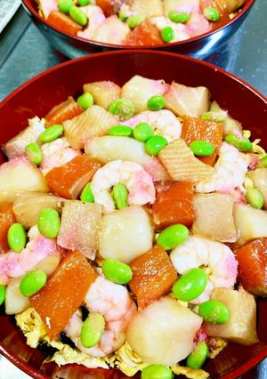 海鮮漬けちらし寿司!-レシピのメイン写真