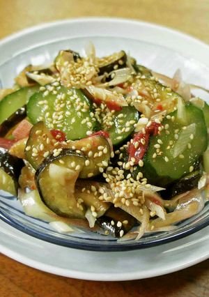 茄子と胡瓜の梅肉和え-レシピのメイン写真