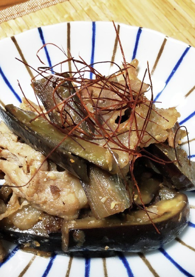 ナスと豚肉のこってり炒め-レシピのメイン写真