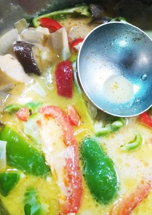 イエロー夏野菜砂肝ココナッツカレー-レシピのメイン写真