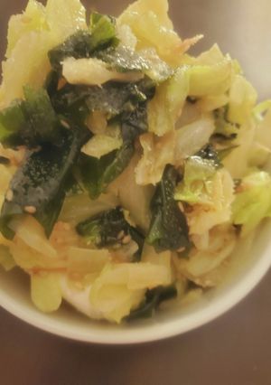 キャベツとわかめの和え物-レシピのメイン写真