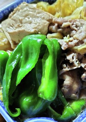 厨房ばあばぁ！クタクタキャベツ豚豆腐煮。-レシピのメイン写真