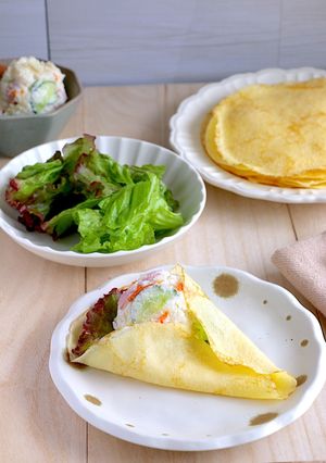 米粉でモッチリ♡絶品クレープ-レシピのメイン写真
