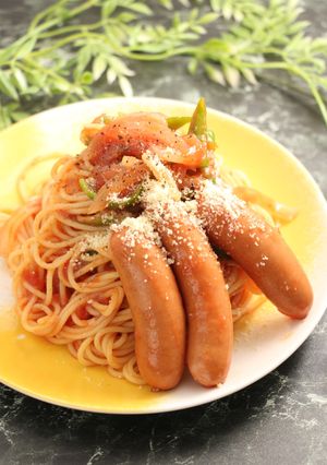 つめたい麺！ナポリタン シャウエッセン-レシピのメイン写真