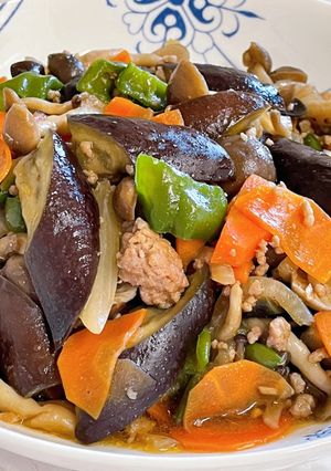 カラフル夏野菜の豚挽肉炒め-レシピのメイン写真