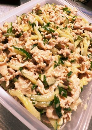 ほんのり酸味の棒々鶏風冷しゃぶ和え-レシピのメイン写真