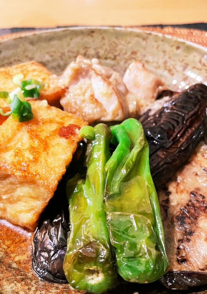 茄子 ししとう 鶏肉 簡単揚げ浸し風-レシピのメイン写真