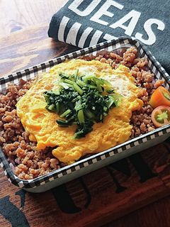 10分弁当★重ねて簡単!鶏そぼろ弁当-レシピのメイン写真