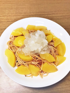 桃とトマトの冷製パスタ-レシピのメイン写真