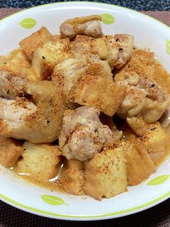 鶏肉と厚揚げの味噌煮!(^^)!-レシピのメイン写真
