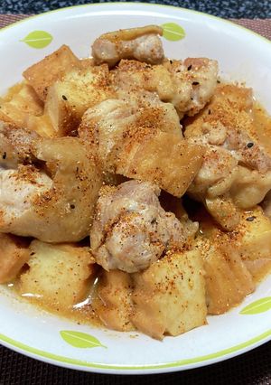 鶏肉と厚揚げの味噌煮!(^^)!-レシピのメイン写真