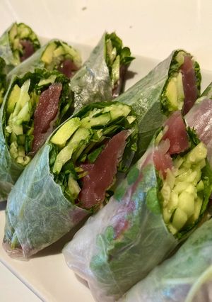 マグロの生春巻き-レシピのメイン写真