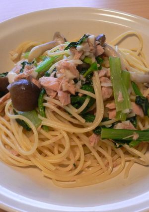 ☆小松菜とツナのバター醤油ﾊﾟｽﾀ☆-レシピのメイン写真