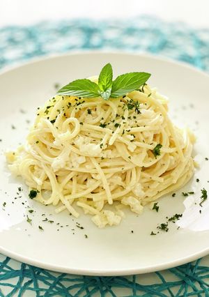 クリームチーズとカリフラワーの冷製パスタ-レシピのメイン写真