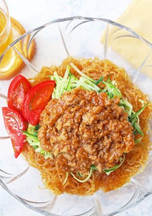 抱えて食べたい！じゃじゃ麺風春雨サラダ-レシピのメイン写真