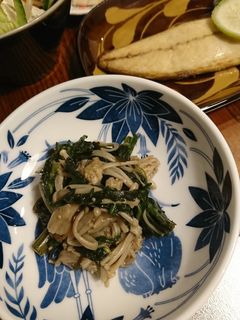 春菊とえのきのごま油おひたし-レシピのメイン写真