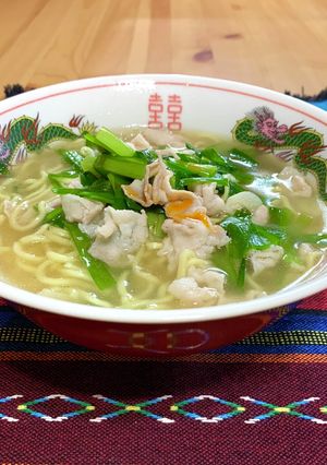 豚バラとニラの塩ラーメン-レシピのメイン写真