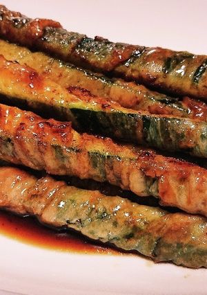 ズッキーニの豚バラ巻き-レシピのメイン写真